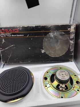 Sps-611-100 Clarlon Claron Two 6 1 2 Inch Flush Mount Speakers Not Tested As Is