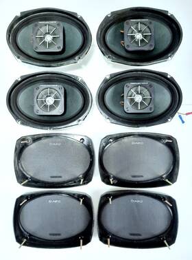 V363a Craig Vintage Road Rated Flush-mounted 25 Watt 6x9 Speakers Lot Of 4 Tested