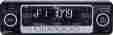 Cu809b N A Classic Style Universal Am Fm Radio Cd Player W Chrome Face Black Bezel Nr