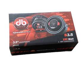 Db Drive 810219027633 Pair S3.5 Speed Series 3.5 Inch 2-way Loudspeakers Car Stereo Speakers New
