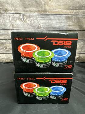 Tw4l Ds18 663593066992 Pro 1.75 Inch Titanium Super Bullet Tweeter 600 Watts Built In Leds Used