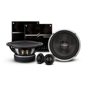 Dx26.5 Ds18 810005185417 Inch 4 Ohm 2-way Component Speaker System Set Woofer Tweeters Crossover