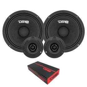 Ds18 810005186339 6.5 Inch 1200w 4-ohm Midrange Loudspeaker Speaker And Bullet Tweeter Pro-gm6.4pk2