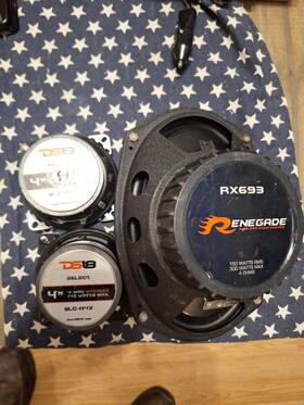 Ds18-slc-n4x Ds18 Renegade Rx693 Speaker 150 To 300 Watts. 2-ds18 4 Inch Slcn4x 4way Speakers 140wat