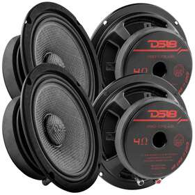 Ds18 Pro-cf6.4sl 4x 6.5 Inch Shallow Mount Mid-bass Loudspeaker - 250 Watt Rms 4-ohm