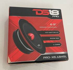 Prox64bmsl Ds18 Pro-x6.4bmsl Slim Loudspeaker - 6.5 Inch Midrange Red Aluminum Bullet 500w M