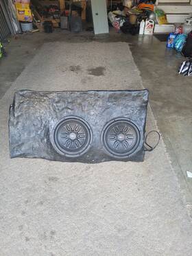 Slc-md10 Ds18 Custom Fiberglass Speaker Box 2x10 With 2x 10 Inch Woofers Ford Explorer Sport 02
