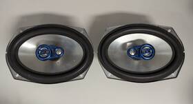 Xin6x93 Dual Illuminite 3 Way Car Speakers Set Of 2 Tested Working