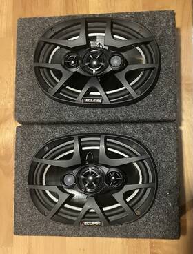Ze800599 Eclipse/fujitsu Ten Old School Car Audio Se8495 6x9 Inch Speakers And Boxes