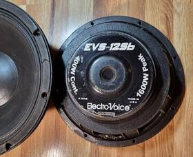 560486-000 Electro-voice 2 Large Evs-125b Speakers 12 In 1600w Peak 400w Cont. Loud Heavy