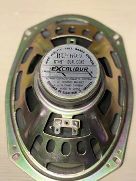 Bu-69.7 Excalibur 6x9 Speaker 30w Dual Cone 4/8 Ohm Nos New Other