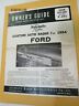 F-241 Automatic Radio Vintage Ford Owners Guide Service Manual Parts Model