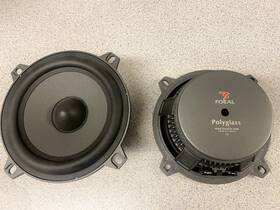 Focal 798490870127 5v1 Polyglass 5 1/4 Inch Car 4 Ohm Midrange Woofers Mids Made In France Pair