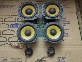 13ks Focal Es130 Es130k K2 Power 5-1/4 Inch Comp And 5 Woofers Mb 3-way Active Kit