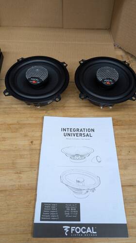 Icu-130 Focal Integration Series 5.25 Inch Coaxial Speakers Pair 60w Rms / 120w