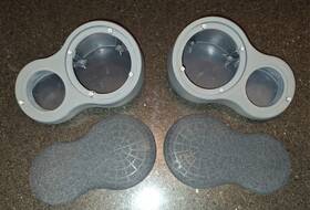Kx3-pods Focal Kx-3 Pods With Grills For 3 Inch Mids Speakers Tweeters Car Audio Pair