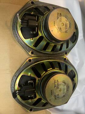 Ford Xj17f-18808-ab 2 2-way Coaxial 5x7 Inch /6x8 25 Watts Pair Power Car Speakers