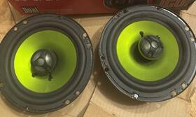 Fes-652 Fusion 6.5 Inch 2 Way Speakers Car Audio Set Of Green