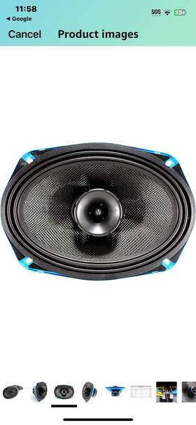 100w Galeforce Audio 659459003959 Motorcycle/marine 6x9 Inch Hybrid Coax Rms Midrange F1 Speakers Pair