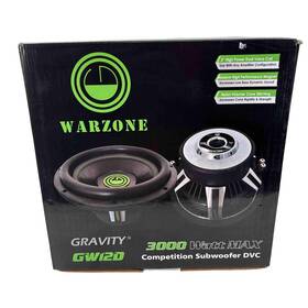 Gw12d Gravity Warzone 12-inch 3000-watt Max Competition Subwoofer Dvc