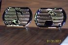 " Grilles Note Speaker Chrome Radio 2 1950 "music Set Prices Nos Painted