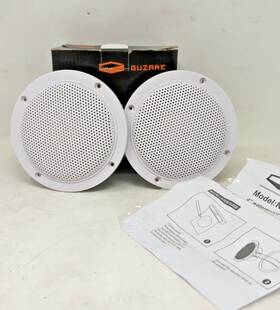 N4001 Guzare 4 Inch Black Waterproof Marine Speakers Flush Mount For Boat Car Atv