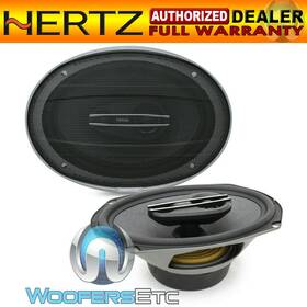 Hertz 018823126687 Open Box Incomplete Cx690 6 Inch X9 Cento Audio 300w 3way Coaxial Car Speakers