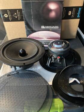 L8v2 Hybrid Audio Technologies Midbass Pair With Grills