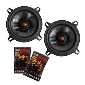 C4cx-uob Illusion Audio C4cx 4 Inch Carbon Series Coaxial Speaker Kit - Pair Used Open Box