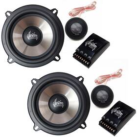 E5-uvg Illusion Audio E5 5.25 Inch Electra Series 2-way Component Speaker Kit - Pair