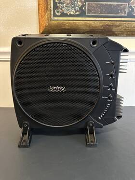 Infinity 050667034481 Basslink 10 Inch 200 Watt Powered Subwoofer With Bracket Mounts