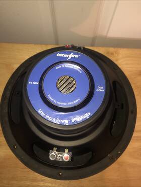 Ifs-12d4 Interfire 12 Inch Car Subwoofer Dual 4 Ohm Works Well