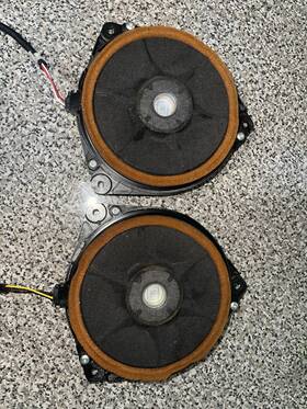 330918 Jbl Oem Full-range Car Speakers Pair Black With Orange Surround