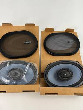 6921cx Jensen Vintage 120 Watt 4 Ohm Xs 6x9 Inch Speakers With Covers Pair