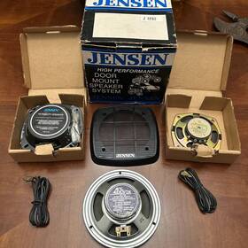 J-1293 Jensen Vintage 1980s Car Speaker Lot Of 3 Untested Audiovox Hitachi