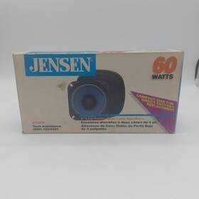 J124fr Jensen Vintage Pair 4-inch 60-watt Dual Cone Low Profile Speakers Nob