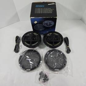 J3023 Jensen 6-1/2 Inch Triaxial 3 Way Car Speakers Peak Power 375w - 75w Rms Read