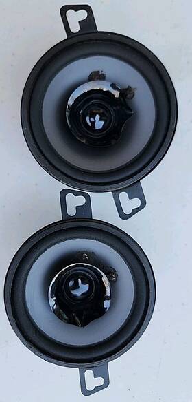 Jfx1235 Jensen Vintage Made In Usa 3 1/2 Inch Dual Cone Replacement Car Speakers
