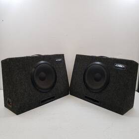 Jte-830 Jensen Vintage Pair Car/truck Portable Speaker Boxes Tested