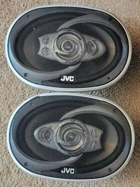 Cs-hx6956 Jvc Car Stereo 6 Inch X9 Speakers Set Of Two 5-way 500 Watt With Covers