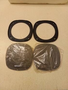 Kfc-1072 Kenwood - 4 Inch Speaker Grills And Mounting Brackets Only New