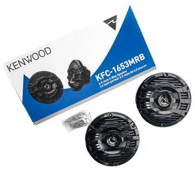 Kfc-1653mrb Kenwood 6.5 Inch 150w 2-way Marine Audio Speakers Uv Resistant Grill