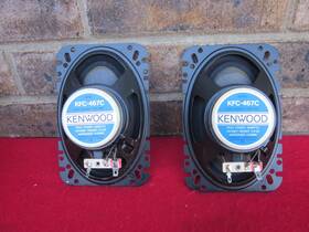 Kfc-467c Kenwood 4x6 2-way Coaxial Car Audio Speakers 45w