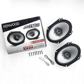 2waycoaxial Kenwood Kfc-c6866s 6x8in 250w Sportser Audio Car Speakers Ford Mazda