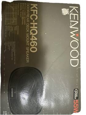 Kfc-hq460 Kenwood Kfc-hq102 Door/rear Deck Mount 4 Inch X 6 Speaker. See Description