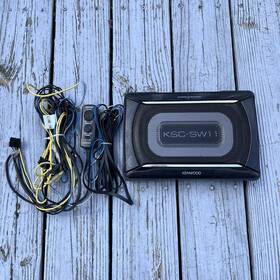 Ksc-sw11 Kenwood Tuned-up Subwoofer System For Cars Bass Remote Tested