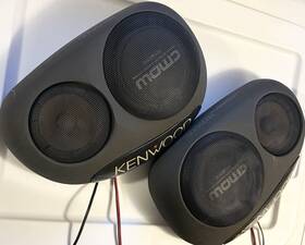 Ksc-z99 Kenwood Vintage 2-way Car Light Up Speaker Pods Japan Audio Rare Usa