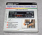 Kf-1112 Kraco New Digital Stereo Cassette Player Auto Reverse Detachable Panel
