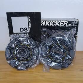 11ds40a Kicker Ds Series 4-inch 100w 4 Ohm Coaxial Car Audio Speakers Read Desc