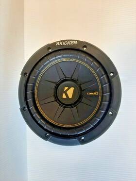 40231058000468 Kicker Comp 8 Inch Subwoofer Single Voice Coil 4-ohm Coaxial